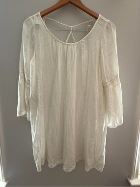aerie Cream Boho Peasant Tunic